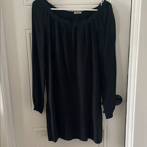 Miu Miu Black Italian Silk Mini Dress